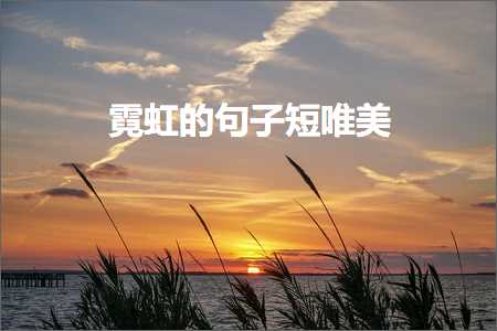 霓虹的句子短唯美（文案874条）